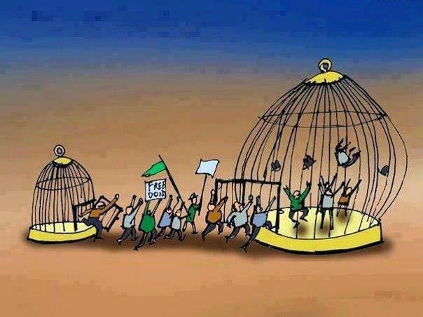 Jungian cage cartoon